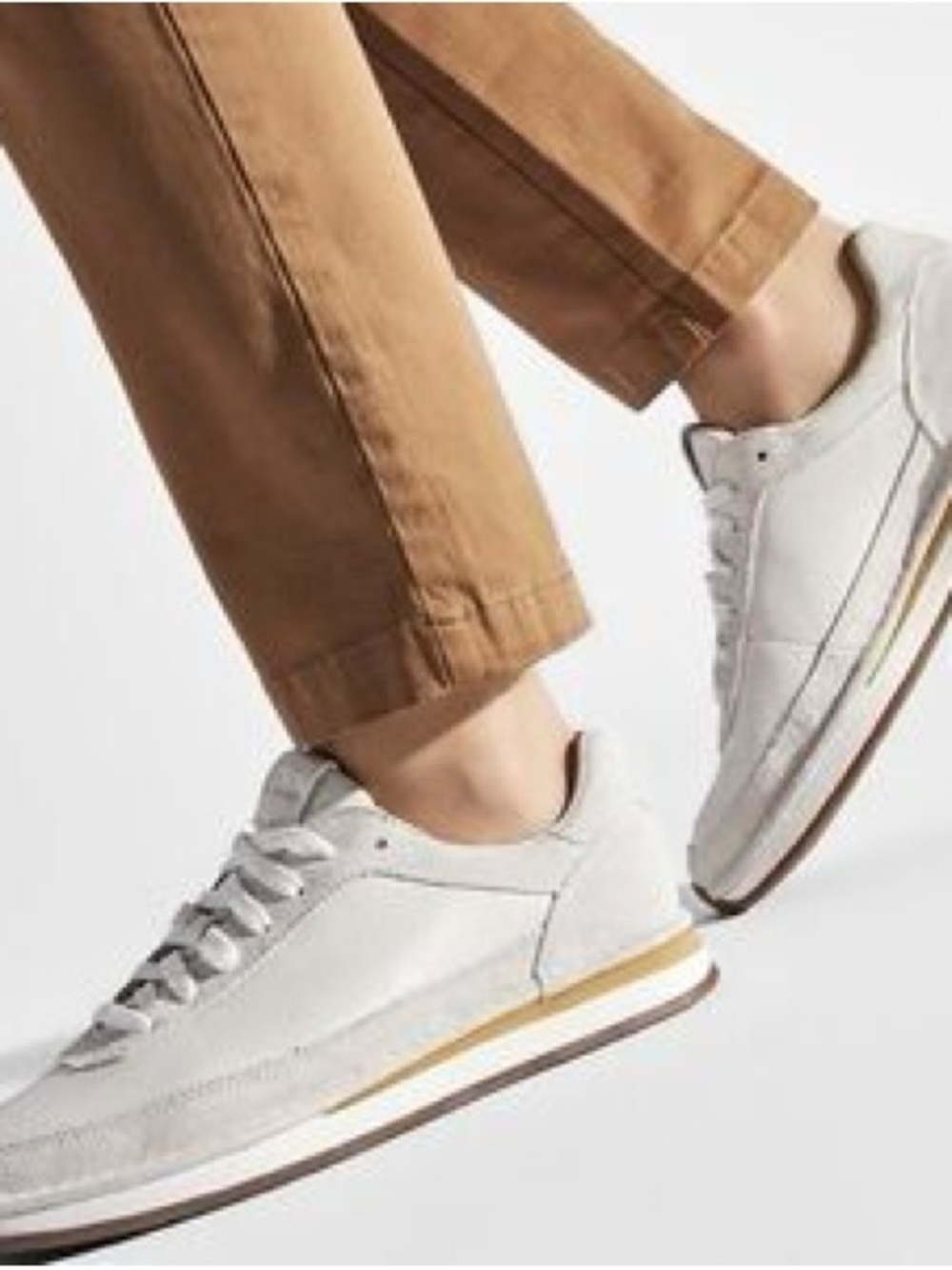 Clarks CraftRun Lace Sneakers White Combination Men’s size 8 NEW IN BOX - Picture 8 of 9